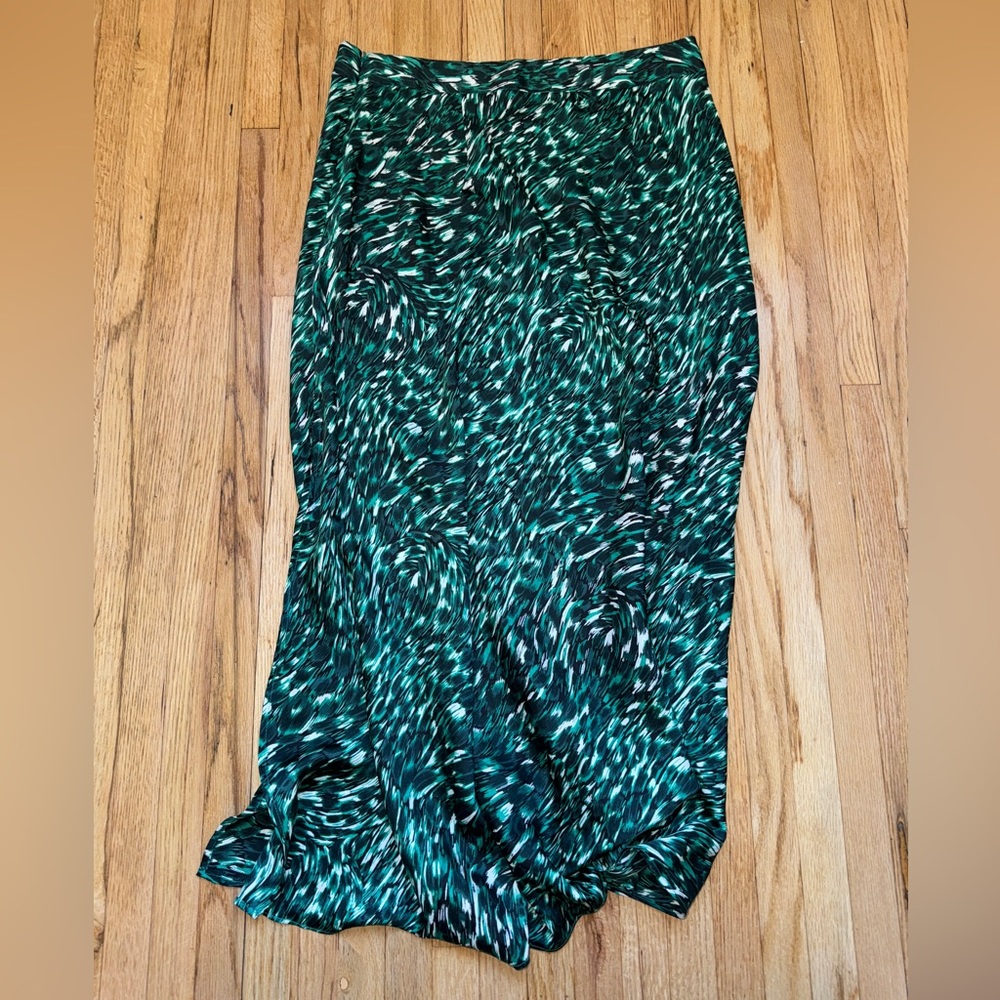 Silky Slit Midi Skirt